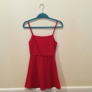Red Spaghetti Strap Dress